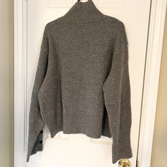 KINDERSALMON Button Turtleneck Sweater - Picture 4 of 5